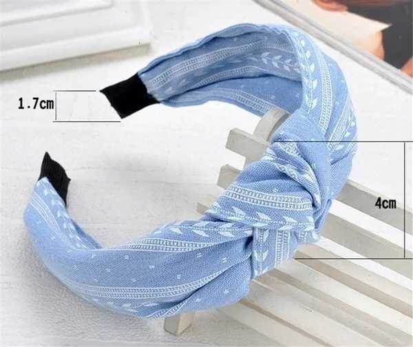 Elegant Knotted Leaf Wide Hairband Girls Fabric Headband Ladies Hair Accessories Band Hoop Beach V251022