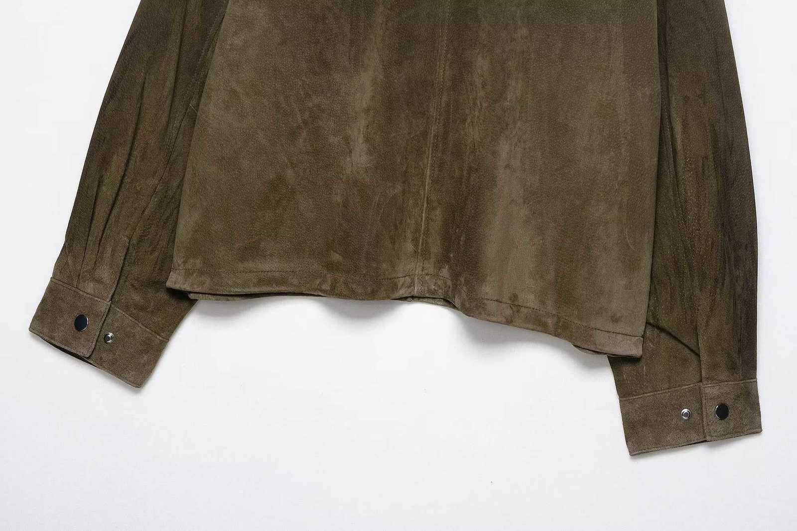 2025 Autumn New Product European and American Style Fashion Womens Wear Pure Leather Pilot Jacket Coat Y251105