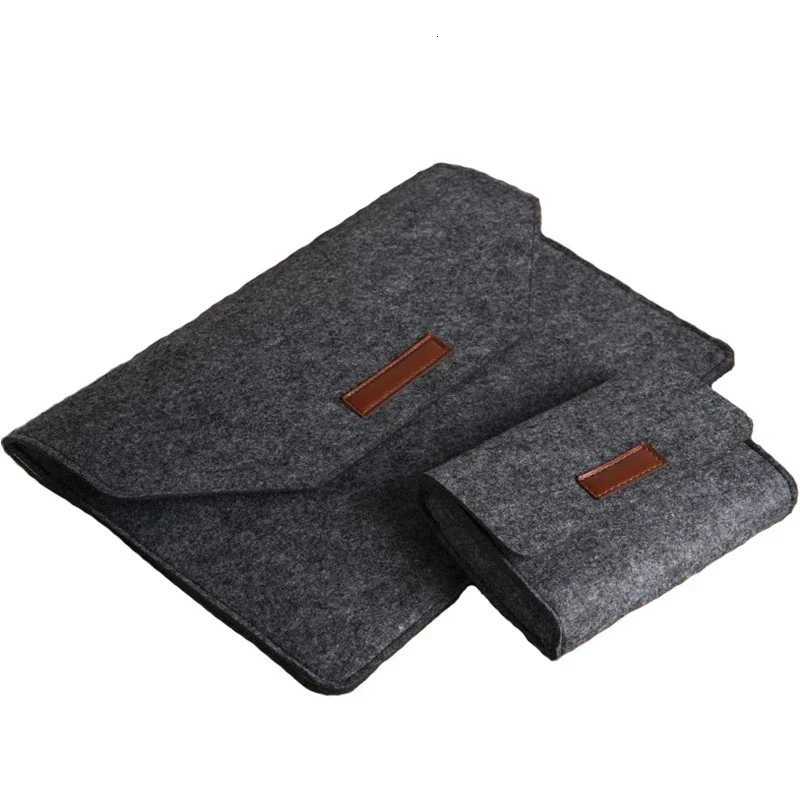 12133141515616 inch Laptop Sleeve Felt Ultralight Notebook Tablet Pad Case Multipocket Pouch Bag Briefcases For Macbook W251022