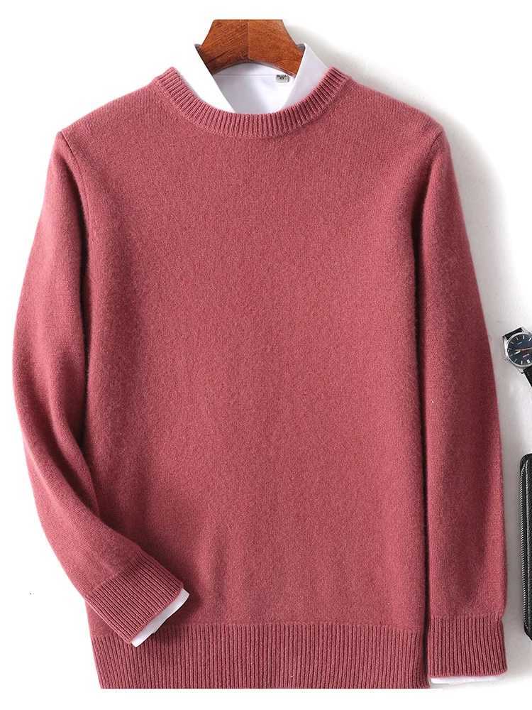 Simple Men Sweater 100 Merino Wool Pullover Autumn Winter Knitwear Oneck Casual Cashmere Solid Clothing Top Basics Inside JoinXJ251022