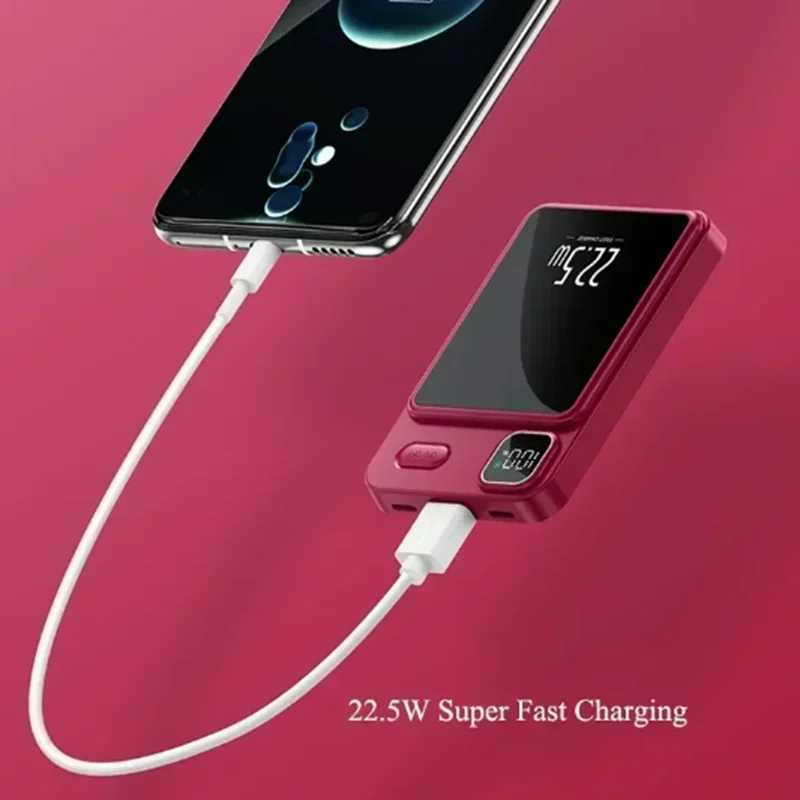 500000mAh Magnetic Power Bank 225W Fast Charging Portable External Battery Wireless PowerBank For iPhone J251114