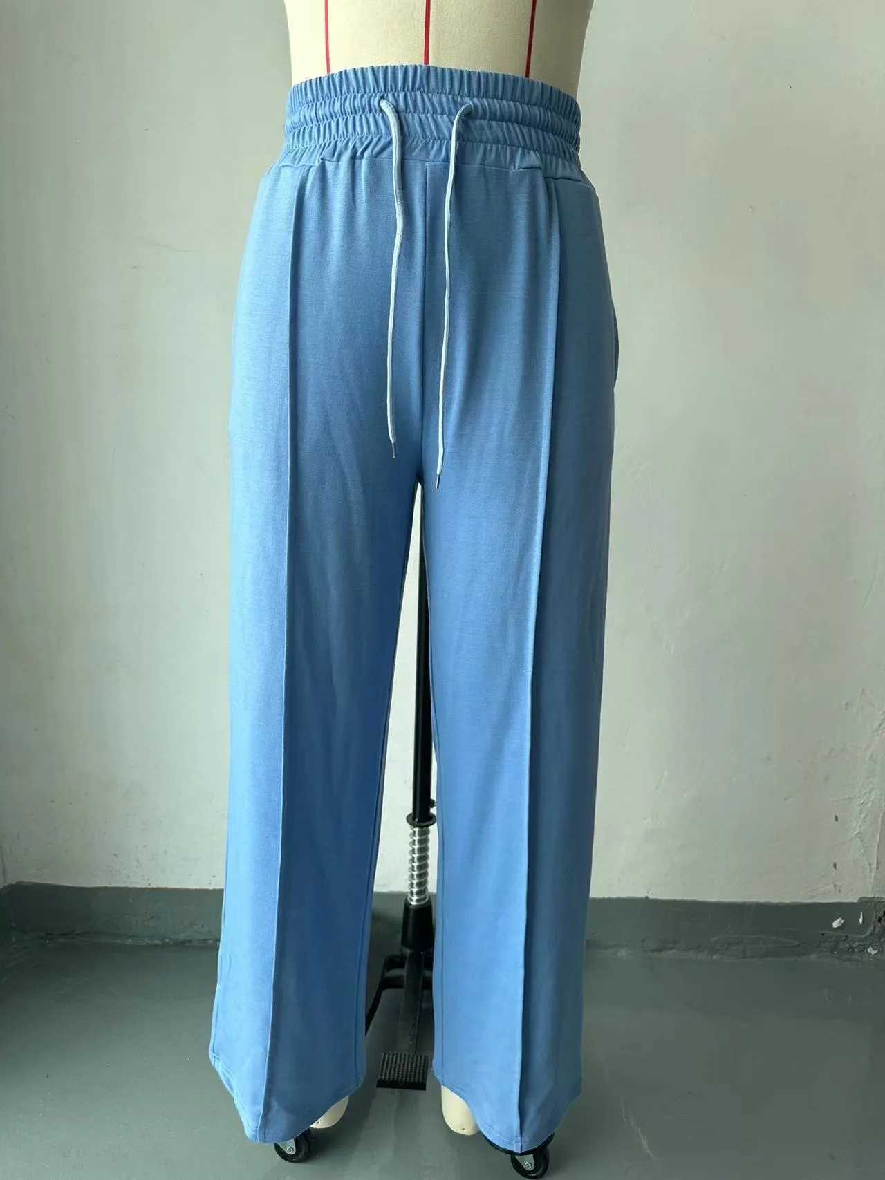 Sports pants for women in autumn 2023 new straight tube loose fitting sanitary pants wide leg pants outdoor dance casual pantT251022