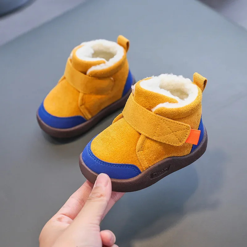 Winter Baby Shoes Boys Girls Warm Plush Toddler Snow Boots 05 Years Kids Fashion Antislip Sneakers Children 251022