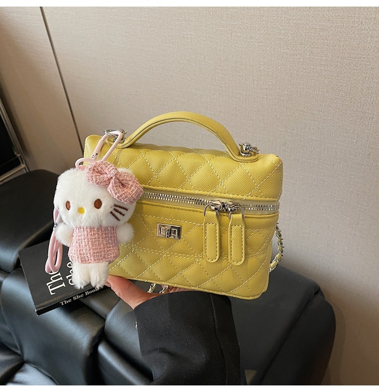 Luxury Brand Designer Bag Style Handbag For Women 2025 New Fashion Quilted Chain Small Square Bag Korean Version Simple Crossbody Bag For Women