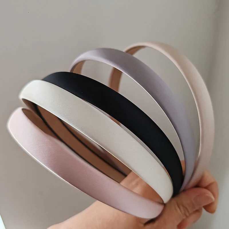 15cm Wide Solid Retro Premium Satin Hairbands Headbands for Women Girls Vintage Bezel for Party Gift Hair Bands Accessories V251022