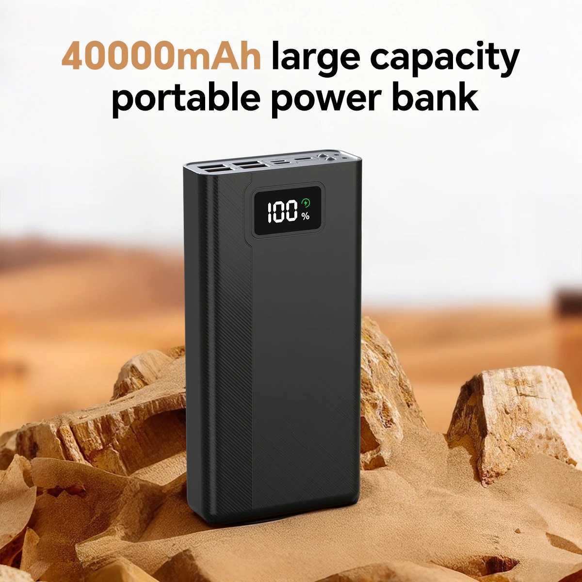 40000mAh Portable Large Capacity Mobile Power Bank 4 Outputs And 3 Inputs With LED Power Display Suitable For Most Electronic J251114