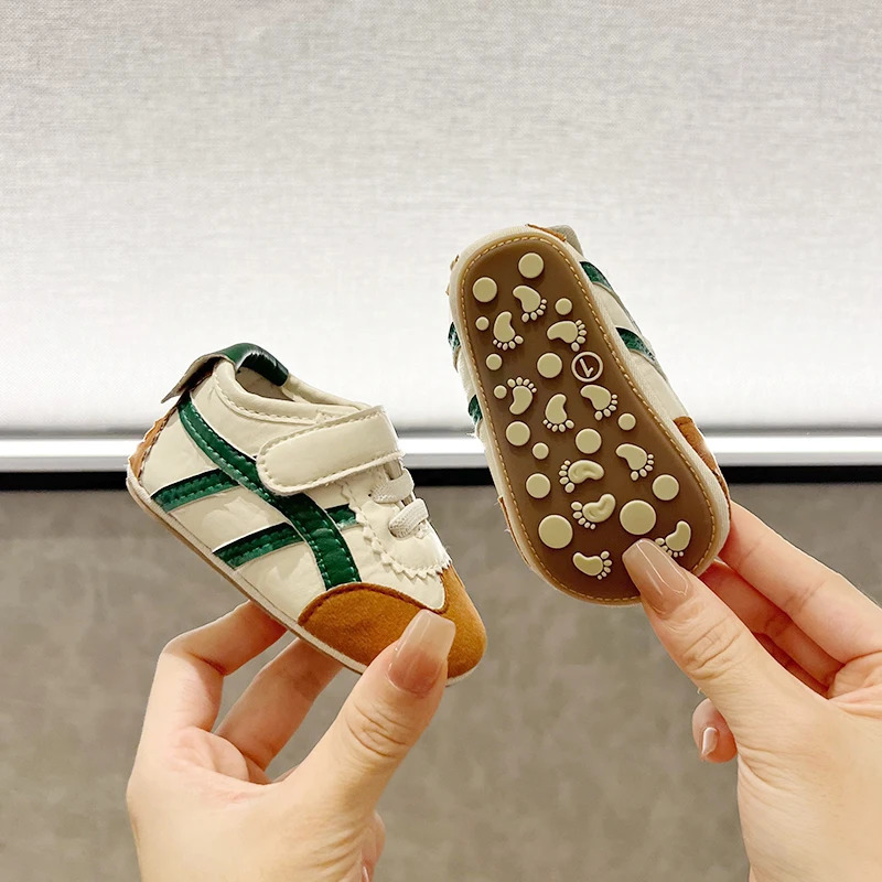 borns Baby Sports Shoes Striped Casual Anti Slip for Centenarians Boys and Girls Aged 018 Months 251022