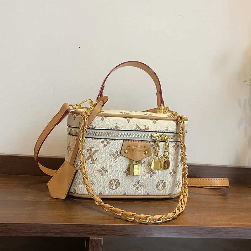 Vintage Mogram Bucket Bag Lightweight Crossbody Purse for Wen Luxe Top Handle Tote Cpact Shoder Bag Versatile Bag Y251022