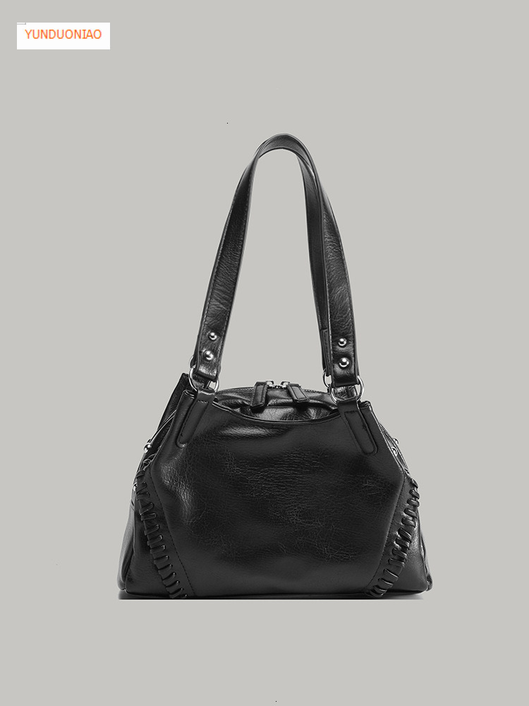 Sweet and Spicy Girl Motorcycle Bag Autumn/Winter New American Y2K Style Handbag Fashion Retro Luxury Style Women's Shoulder Bag Designer Bag