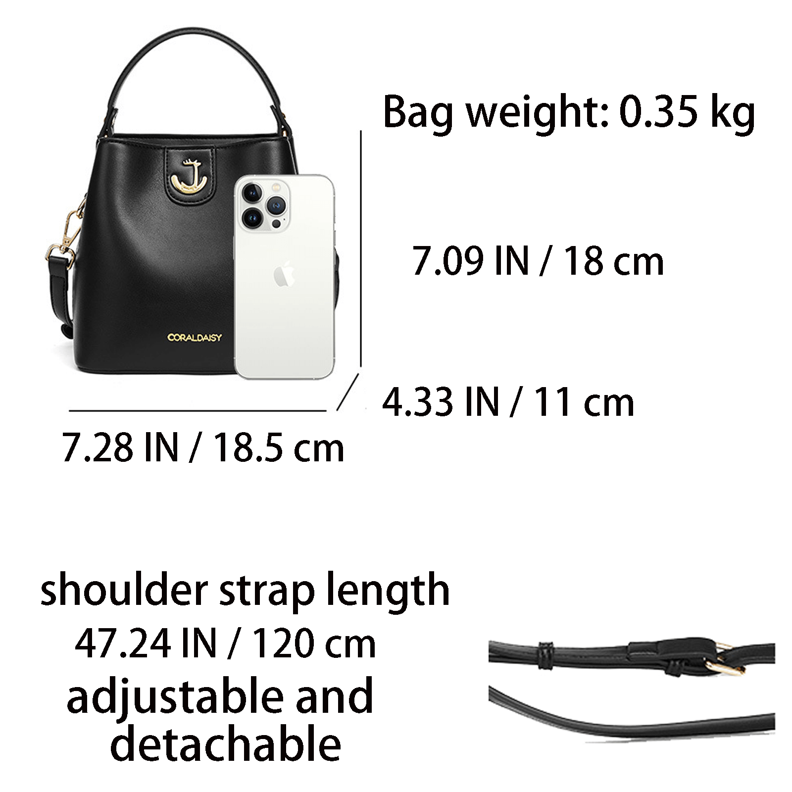 Women's Bucket Bags, PU Leather Handbags, Magnetic Ladies Crossbody Purses, Shoulder Purses for Women