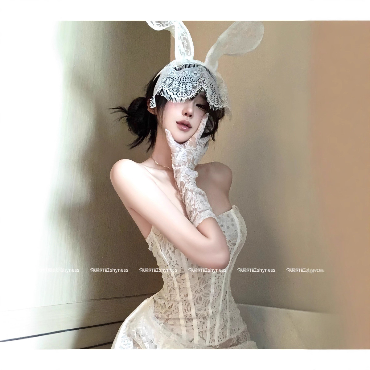 New fashion designer autumn new sexy lace mesh off shoulder tube top semi transparent slim fit dress