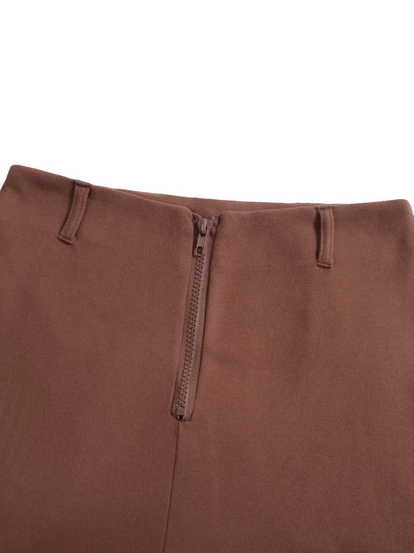 Womens High Waist Fleece Lined Flare Pants Autumn Winter Casual Side Pocket Zipper Design Ladies Tight Fit Long TrousersT251022