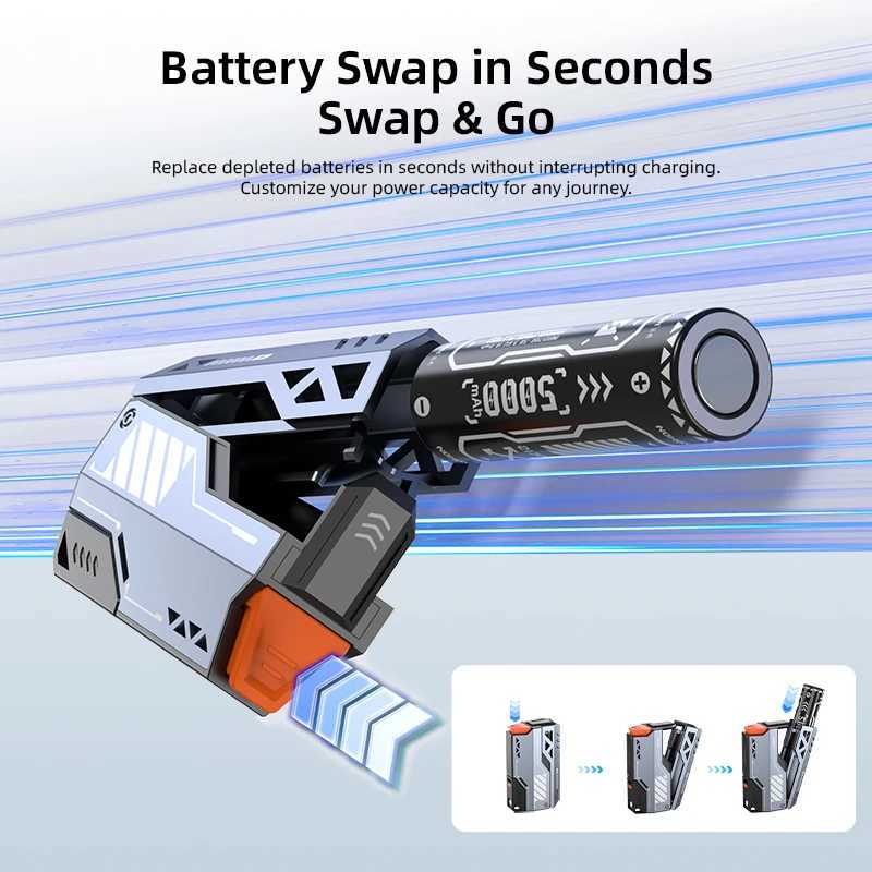 VYVYLABS Portable Power Bank Removable Replaceable Battery Pack 20000mAh 225W Fast Charging External Battery for iPhoneTablet J251114