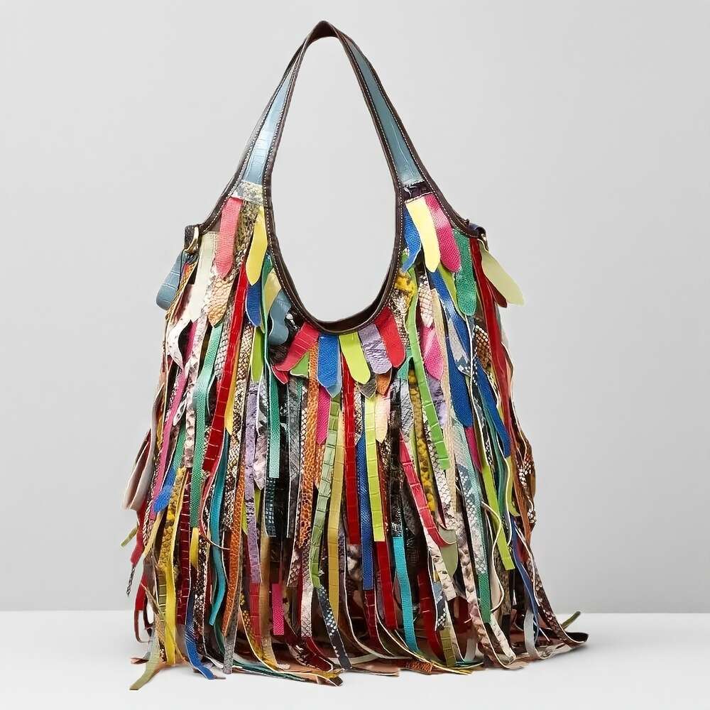 2025 Leather Colorful New Design, Single Shoulder Large Capacity Hobo Bag, Women's Messenger Bag
