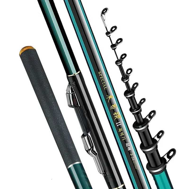 27m72m Fishing Rods High 60T Carbon Ultralight Telescopic Surfcasting Spinning Rock Fishing Rod Coast Sea Fishing FreshwaterW251022