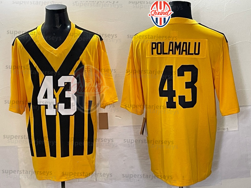 Custom Jersey 1933 Throwback Aaron Rodgers 33 Jack Sawyer Will Howard DK Metcalf Watt Football Patrick Queen Joey Porter Jr Franco Polamalu Fitzpatric