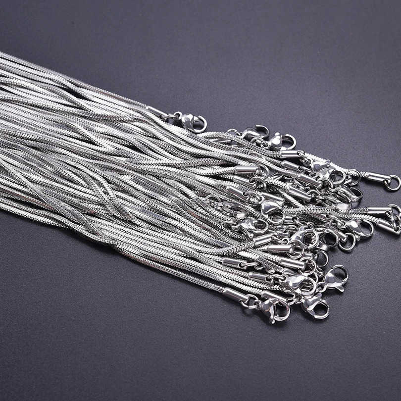 Snake Chain Necklace Stainless Steel Necklaces For Women Men Accessories Vintage Jewelry Collares Hombre U251022