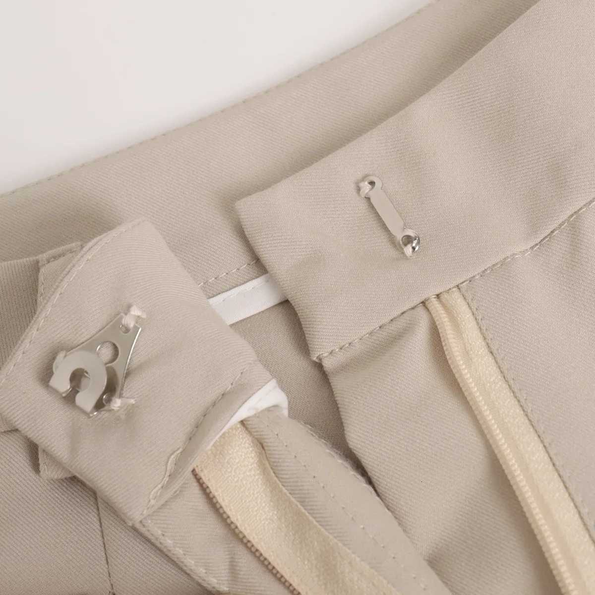 Classic Formal Straight Leg Pants Spring and Summer Womens Versatile Casual Wear Loose Fit Office Tourism Darp Wide Leg PantsT251022