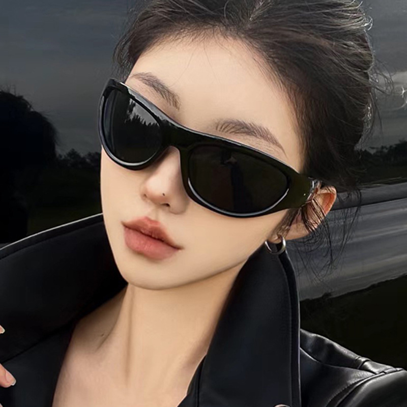 Jenine Style Sunglasses for Women Y2K Retro Chic Futuristic Tech-Inspired Outdoor Cycling Premium-Quality Sunglasses