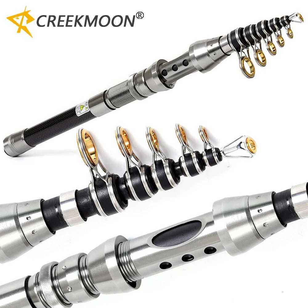 Carbon Telescopic Pole 15m 18m 21m 24m Multifunction Fishing Rod Portable Travel Spinning Fishing Rods for Fish Tackle PescaW251022