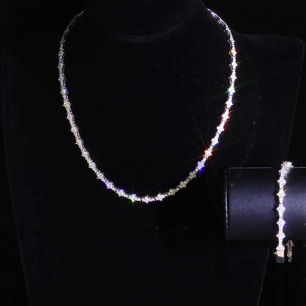 Hip Hop Jewelry Cross Tennis Necklace for Men Women LeadFree NickelFree SkinSafe Iced Out Bling CZ Tennis Chain Necklace Gift U251022