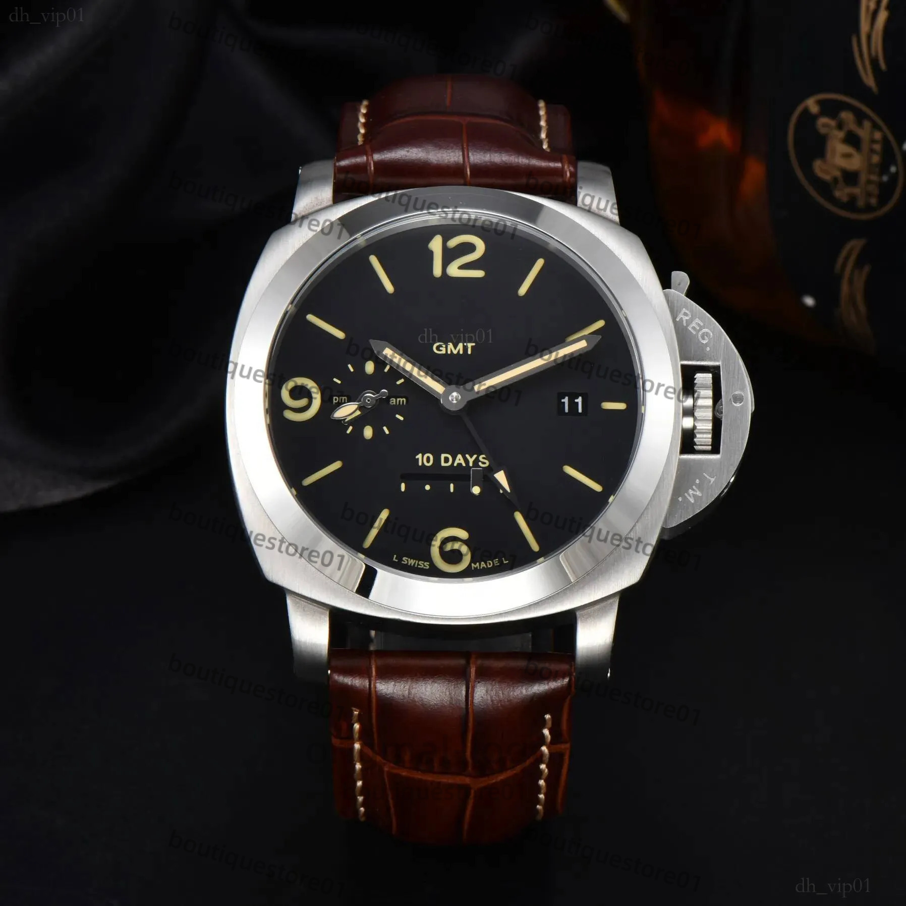 Paners Watch Super Tough Guy Watch Men High Quality Men's Watch Luxury Designer Watch Men's Watch 44Mm Automatic Movement Watch Stainless Steel Montre De Luxe a29