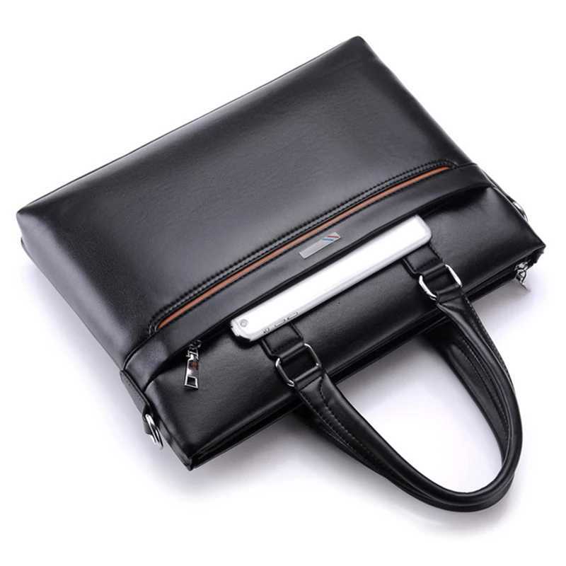 KANGAROO Luxury Brand Business Laptop Handbags Messenger Bags Men Leather Briefcase Male Travel Bags Men Shoulder Bag W251022