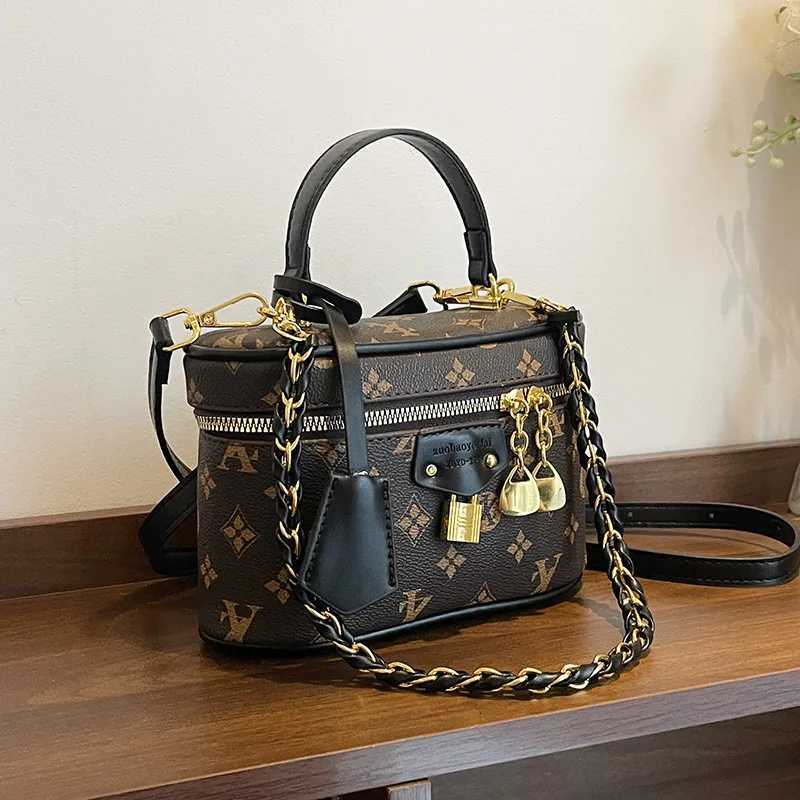 Vintage Mogram Bucket Bag Lightweight Crossbody Purse for Wen Luxe Top Handle Tote Cpact Shoder Bag Versatile Bag Y251022