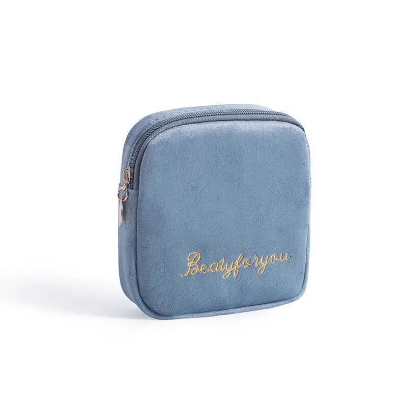 Girls Diaper Sanitary Napkin Storage Bag Velvet Sanitary Pads Bags Jewelry Organizer Earphone Pouch Cosmetic CaseW251021