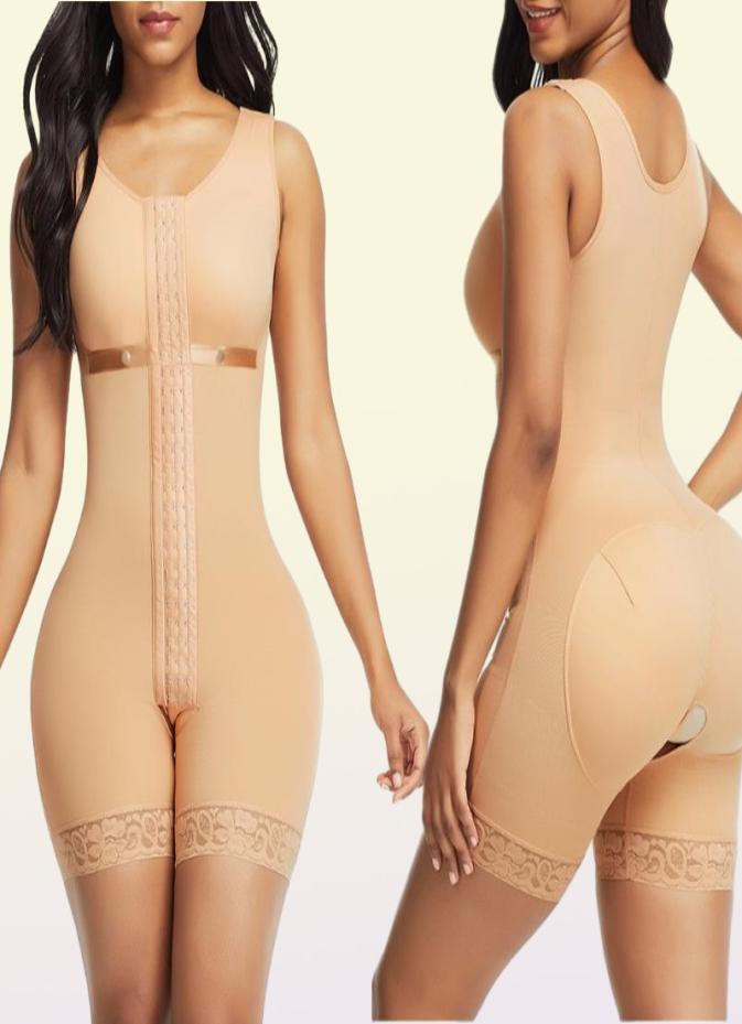 Women039s Shapers BuLifter Slimming Shapewear Full Body Shaper Post Liposuction Girdle Corset Tummy Control Faja Waist Open Cro7633536
