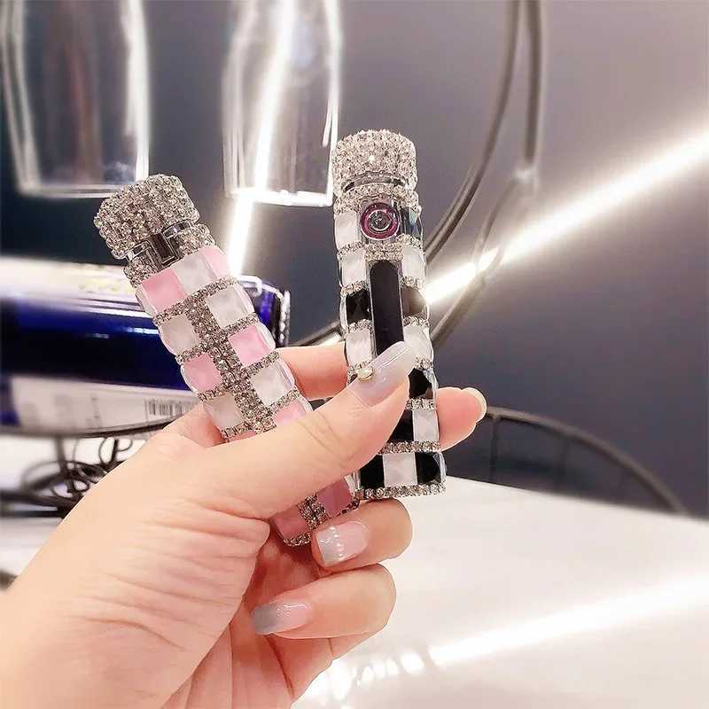 Diamond Double Arc Cute Lighter Portable Cigarette USB Charging Windproof Induction Personzed Cool Gift for Lady C251022