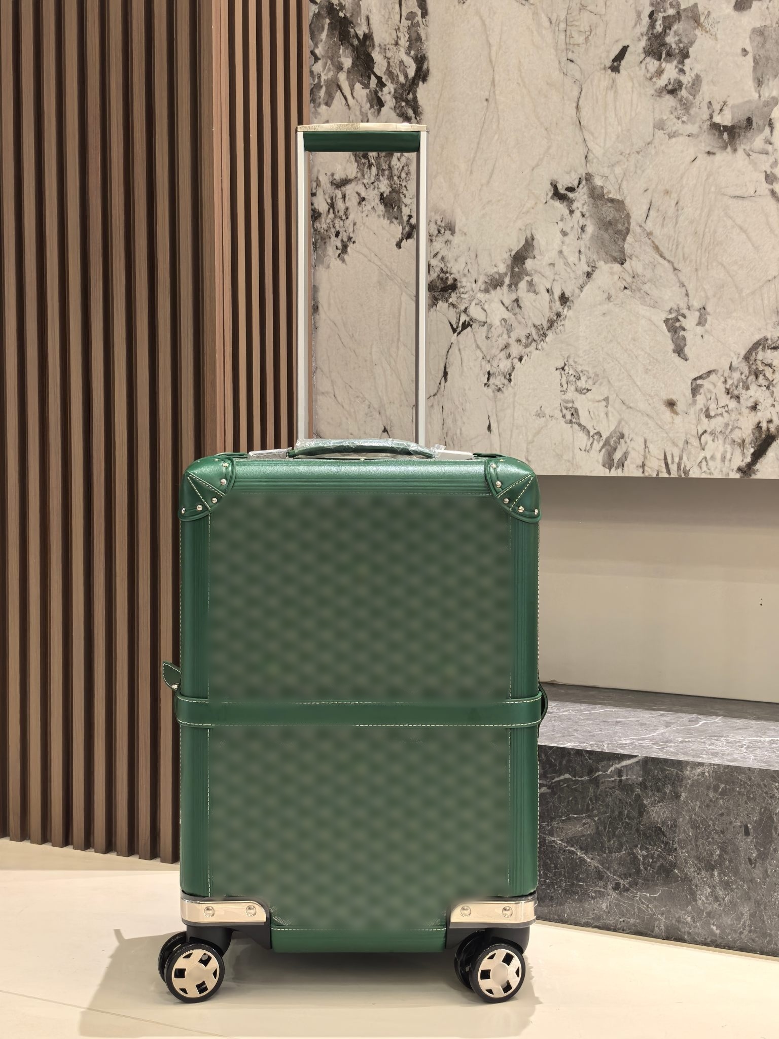 Designer luggage, carry-on suitcase, stylish, trendy, luxurious, one of the most expensive suitcases in the world.