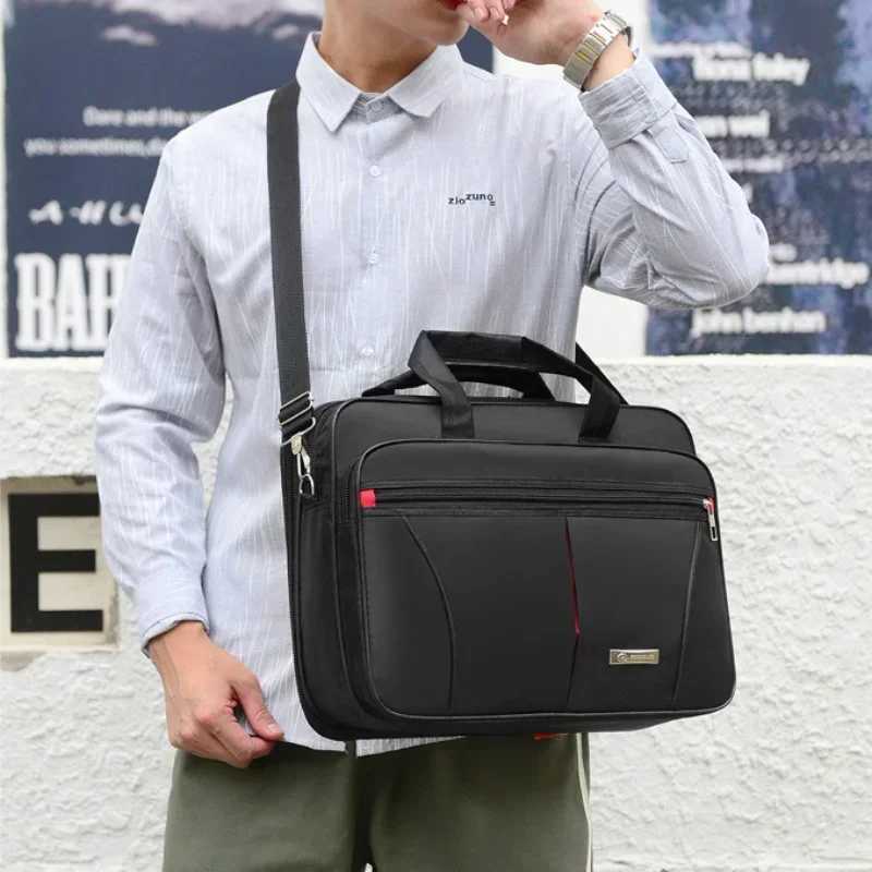 Highcapacity Briefcase Business Document Information Storage Bags Weekend Travel Laptop Protection Organize Handbag Accessories W251022