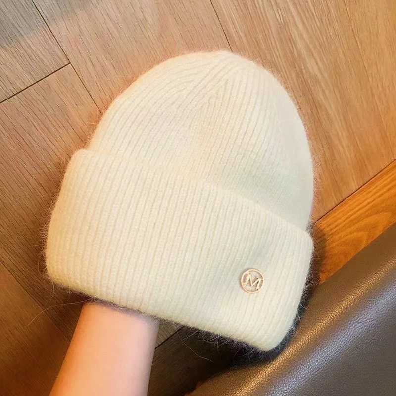 Women Winter Beanie Fleece Lined Thermal Knitted Hat for Cold Weather Outdoor Ear Warm Protection Large Head Size J251022