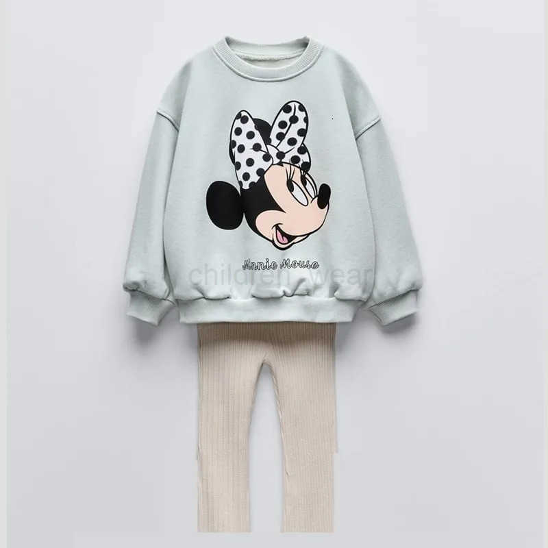 Disney Boys Full Print Outfits Mickey Mouse SweatshirtPants Two Piece Set Toddler New Trendy Hoodies Casual Loose Long Sleeve Suits H251022