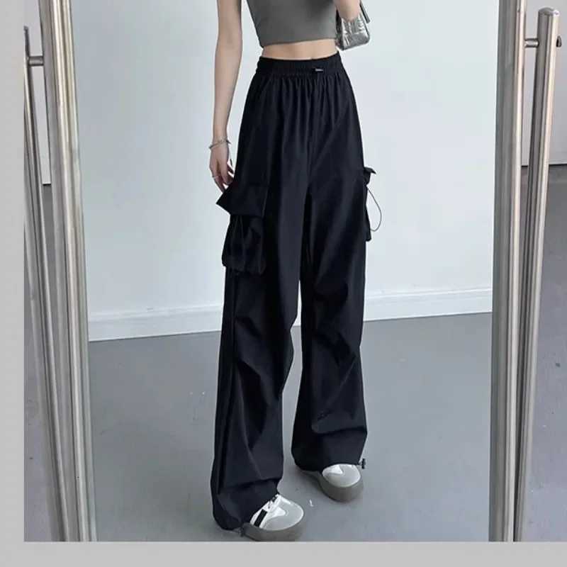 Cargo Pant Women Wide Leg Pants Summer Autumn Fashion Female High Waist Streetwear Loose Casual Pants Straight TrousersT251022