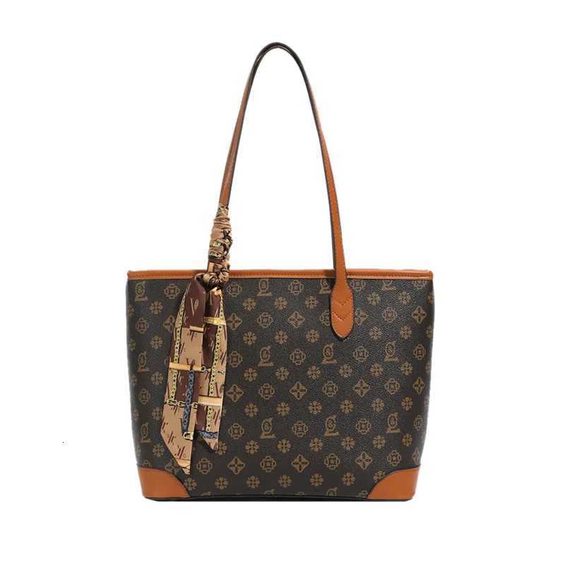 Spacious Mogram Tote Bag Vintage Shoder Purse for Wen Large Capacity Cmuter Bag Luxe Tote Fi Top Handle Bag Y251022