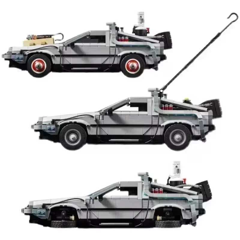 Back To The Future Time Machine 1872PCS DeLorean DMC12 Building Blocks 10300 Model Car Bricks Kit Adult Toys Birthday Gifts J251022
