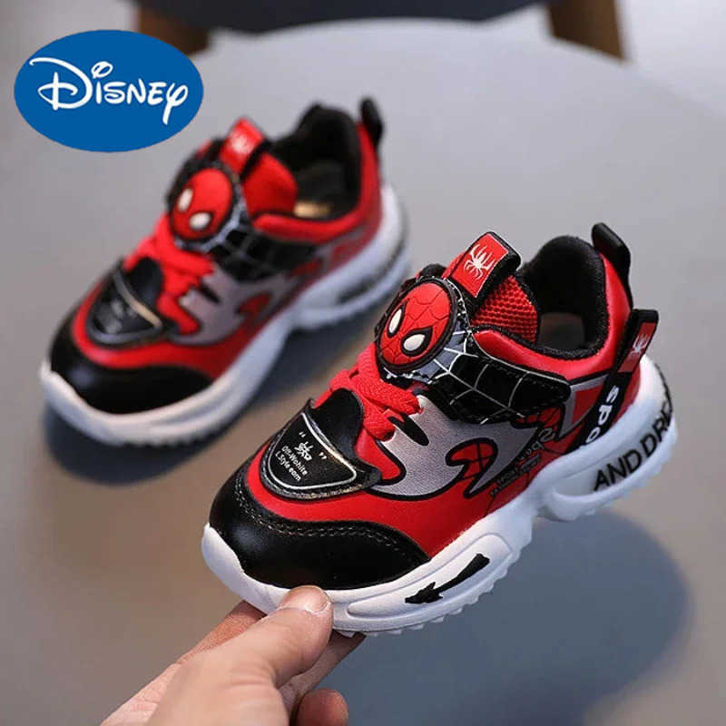 Disney 2024 New Arrival Children Casual Shoes Fashion Cartoon Spiderman Boys Sneakers Kids Outdoor Shoes Sport Shoes for 16Y H251022
