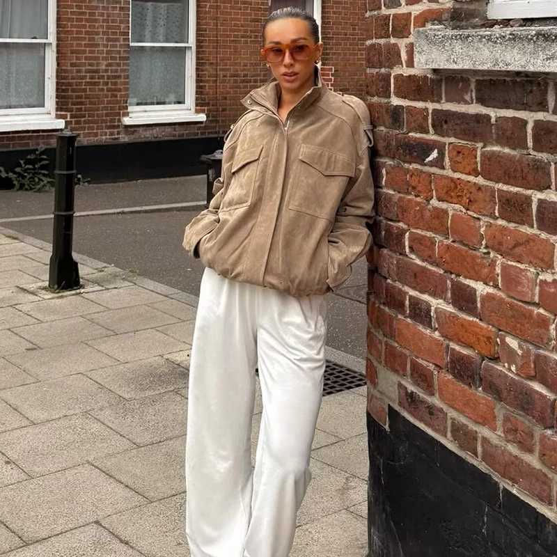 Autumn Womens Jackets 2025 New Coats Fashion Loose Youth Autumn Street Warm Jackets Womens Chic Youth Travel Outerwear Coats1 Y251105