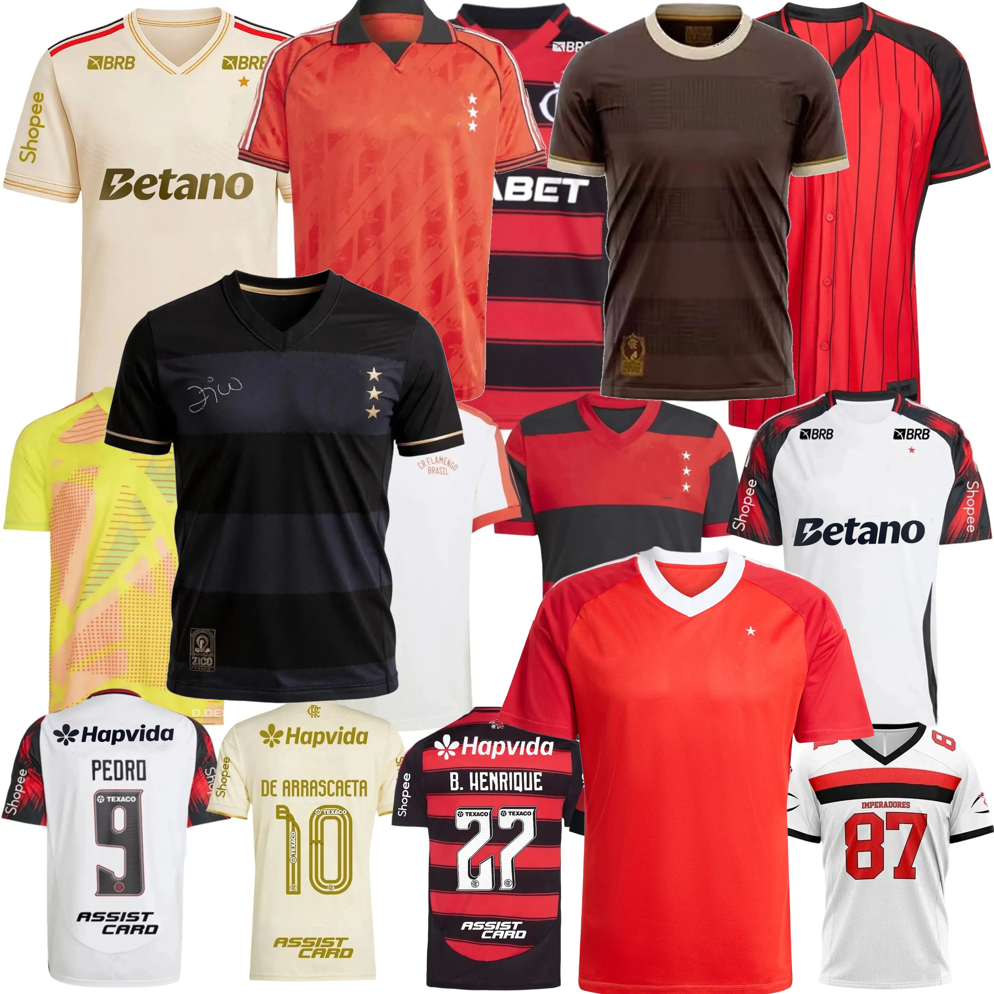 CR Flamengo Soccer Jerseys 2025 2026 DANILO DE ARRASCAETA DE LA CRUZ S.LINO B.HENRIQUE SAUL PEDRO JORGINHO L.ORTIZ E.ROYAL ZICO PLATA 25 26 football MEN WOMEN shirt 4XL