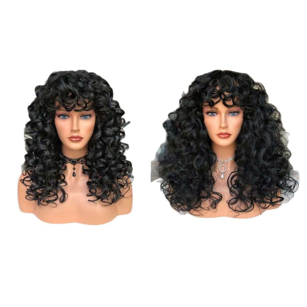 New For Women Natural Small Curls High Temperature Fiber Wig Fluffy Short Curly Hair