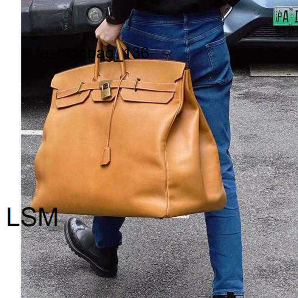 Unisex Men HAC 50 60 80 Large Capacity Travel Totes Handbag Leather Limited Edition Bag Oversized Luggage Bag Fitness Platinum Mens Womens Travel Bag Hac50 LsmQHOR
