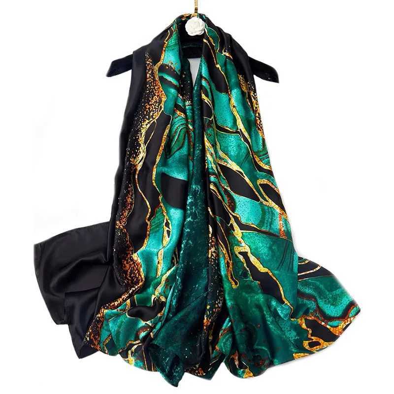 Spring Scarf Womens Luxury Design Polyester Material Smooth Scarf Soft Shawl BeachY251022