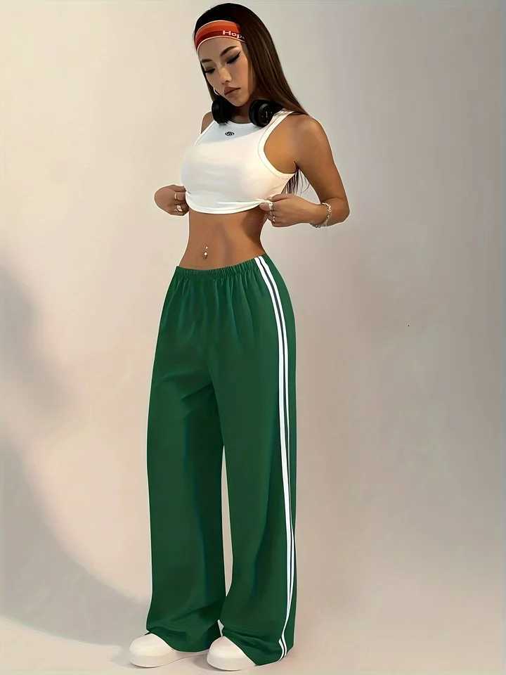 Womens casual long pants versatile fashion trousers spring and autumn style girls solid color pantsT251022