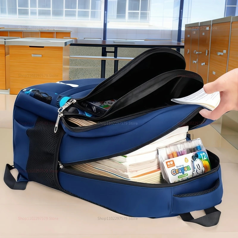 Lightweight childrens school backpack for boys aged 6 to 12 years old with larger capacity and comfortable shoulder straps 251021