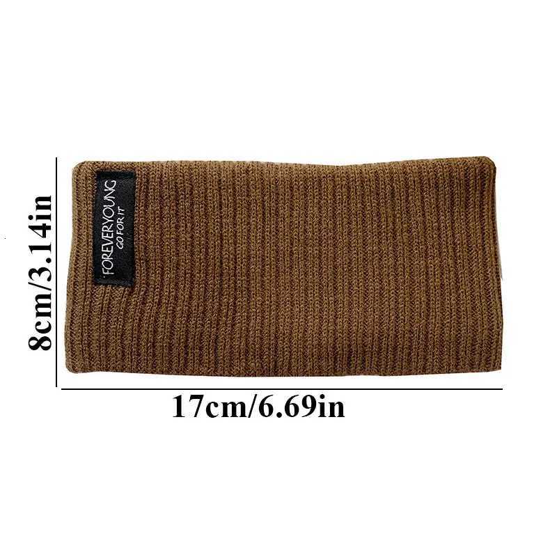 Women Winter Knitted Headband Solid Color Widebrimmed Headbands Street Style Elastic Sports Hair Bands Girls Hair Accessories V251022