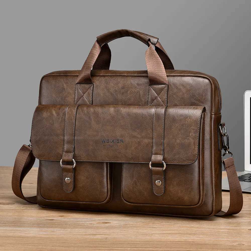 Mens bag luxury designer handbag large capacity briefcase 156inch laptop bag mens travel crossbody bags shoulder bag W251022