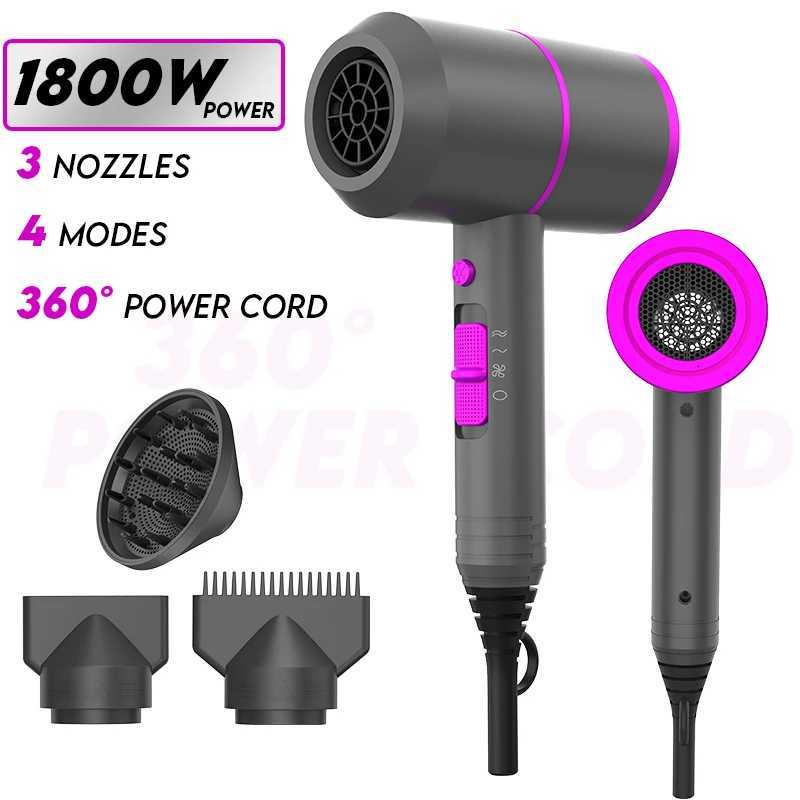 VoluVibe Professional Ionic Hair Dryer Powerful Fast Drying Low Noise Blow Dryer with 2 Concentrator Nozzle 1 Diffuser AttachmeXJ251022