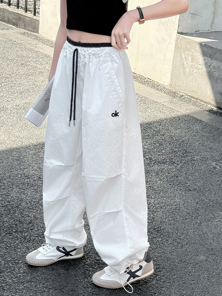 kids pants designer Girls Summer Lightweight Pants - Quick-Dry Cargo Joggers for Sports, Korean Fashion Loose Fit Long Pants for Teen Girls